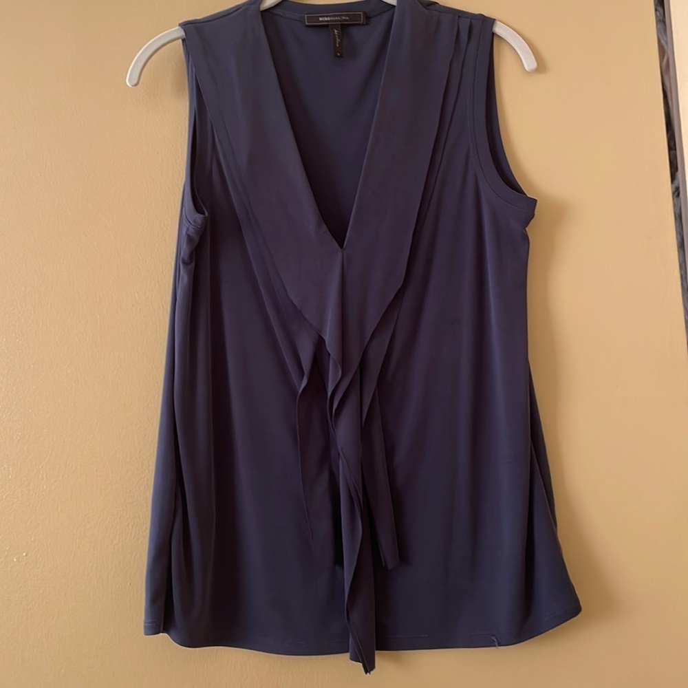 BCBG MAXAZRIA, Small Navy, Sleeveless shirt